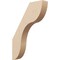 Ekena Millwork 3-inch W x 16-inch D x 22-inch H Carmel Rough Cedar Woodgrain TimberThane Knee Brace, Primed BRCUR03X16X22CARRCPR - alternate 1
